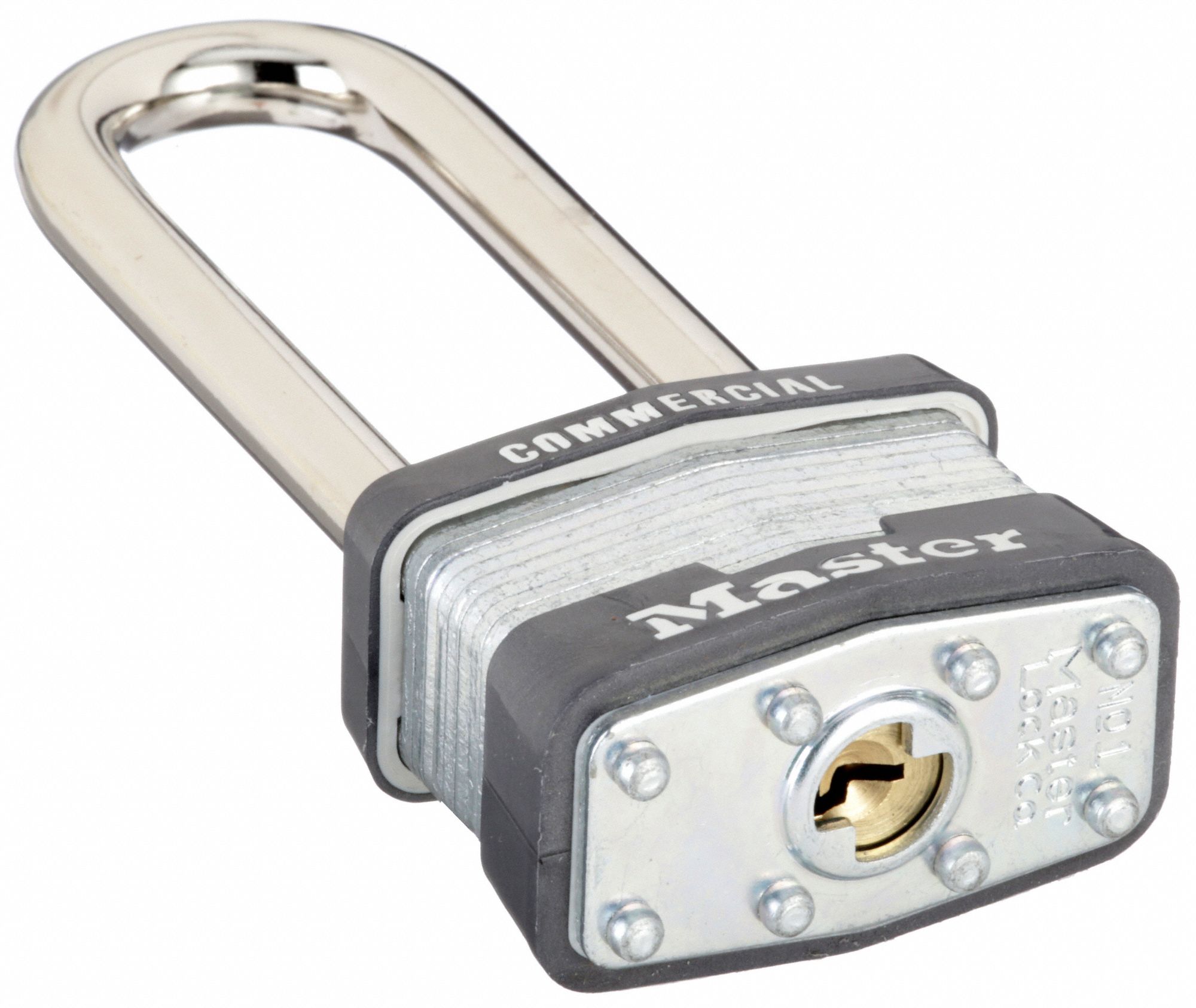 Padlock model 321, in gold-plated metal with key. Decora…