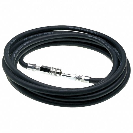 50' of 3/4 I.D. Air Supply Hose with Fittings, static conductive  (HV-7015-W-50)