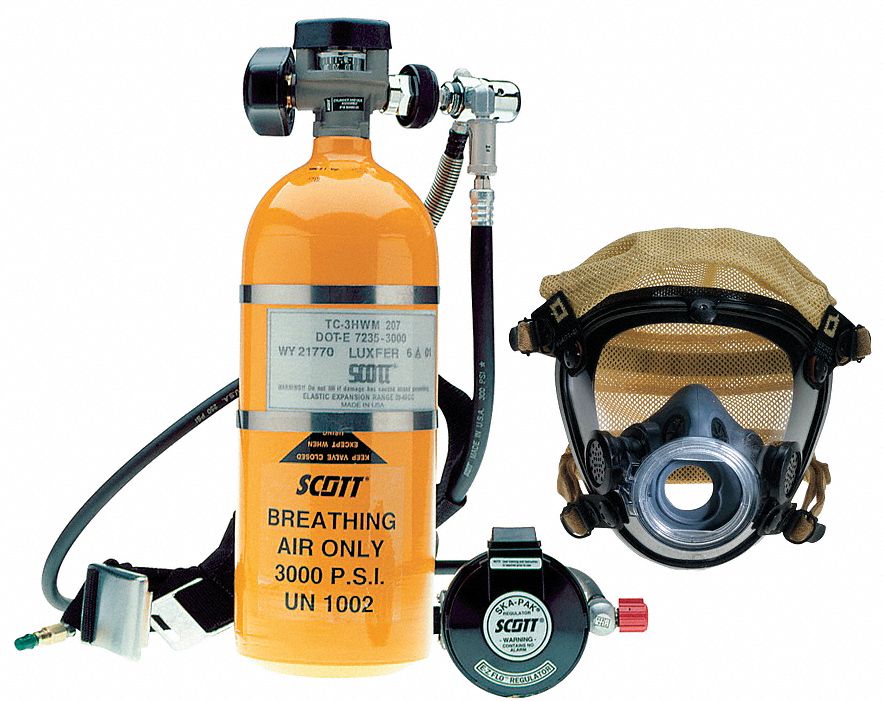 Supplied Air Respirator Pressure Demand with Escape Bottle: Gen Purpose, Hansen, 60 to 125 psi
