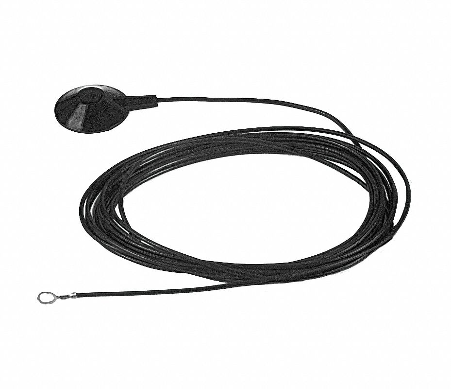 WEARWELL Cable a Tierra,Cable 15L pies Cables Antiestáticos 3TAX6