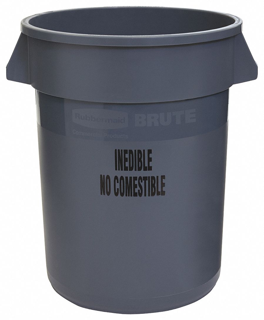 UTILITY CONTAINER,32 GAL.,GRAY
