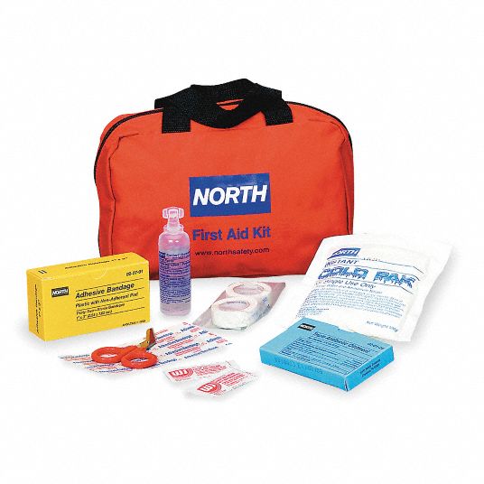 HONEYWELL NORTH First Aid Kit, Kit, Nylon, General Purpose, 10 People Served per Kit 3TB84