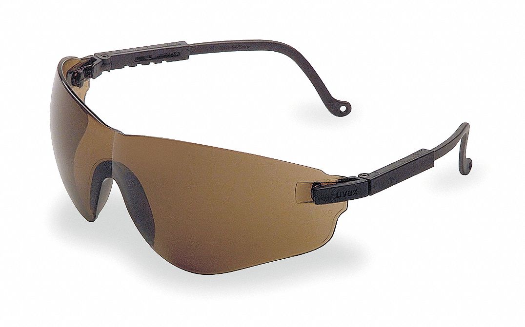 HONEYWELL UVEX Falcon® AntiFog Safety Glasses , Espresso Lens Color