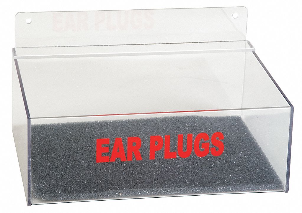 GRAINGER APPROVED Ear Plug Dispenser Empty Dispenser, 100 Pairs, Wall