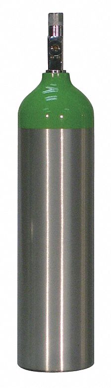 3TCP6 - Aluminum Oxygen Cylinder Size D