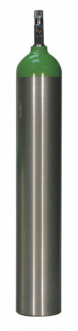 LIFE CORP E Size Oxygen Cylinder - Empty, 680L Capacity, Aluminum, 4 ...