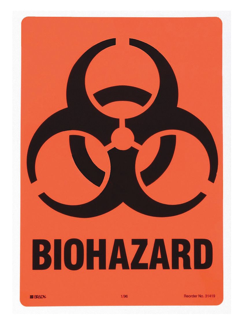 Biohazard, 7 in Label Wd, DOT Handling Label 3TCT631419LS Grainger