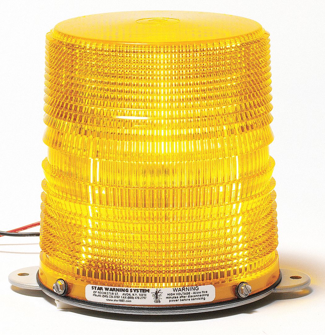 Strobe Light Flange Base, 51/2" Dia Grainger