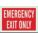 EXIT SIGN, EMERGENCY EXIT ONLY, 10 INX14 IN