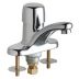 Low-Arc-Spout Single-Metering-Handle Two-Hole Centerset Deck-Mount Bathroom Faucets