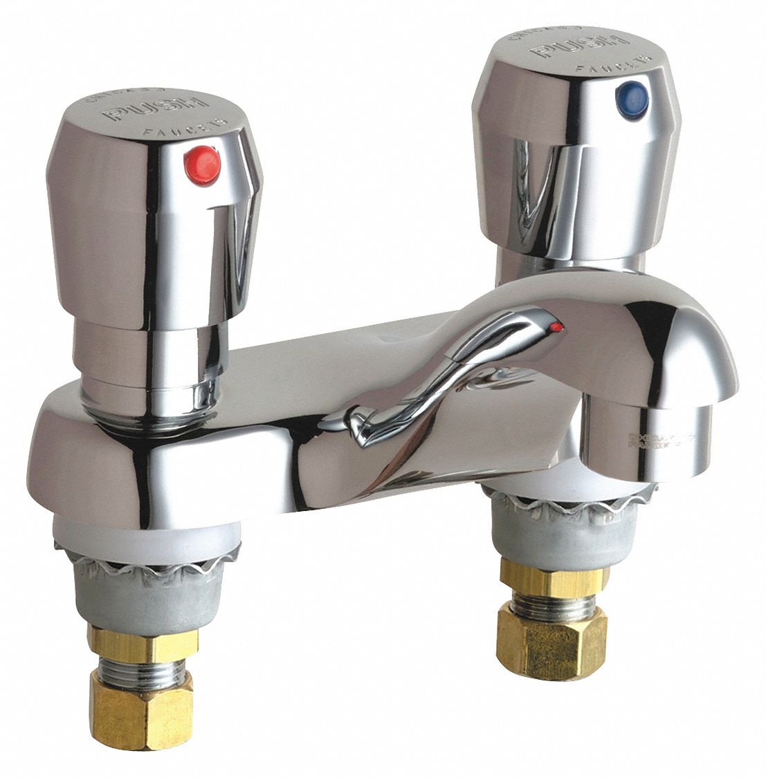 CHICAGO FAUCETS 802-317ABCP Low Arc,Chrome,Chicago Faucets,802 