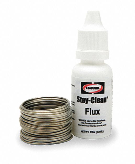 HARRIS Solder Wire & Flux Kit 3/64 in x 0.5 oz Spool 3THF6SBSKPOP