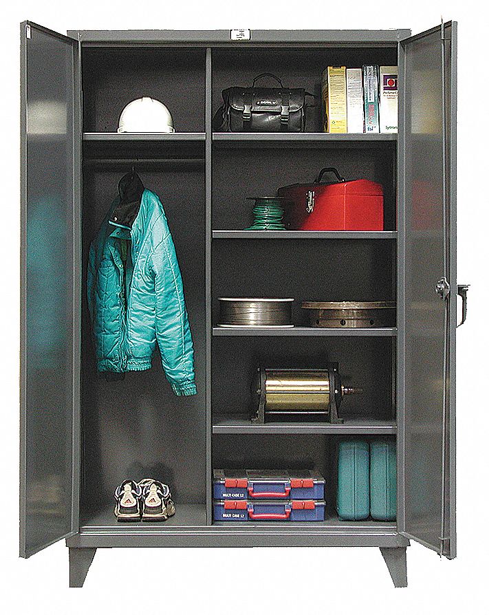 Strong Hold Heavy Duty Storage Cabinet Dark Gray 78 H X 48 W X