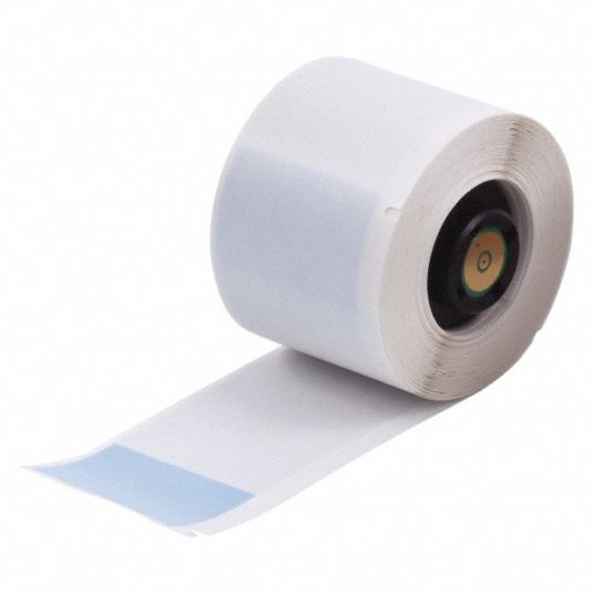 4 in x 1 1/2 in, Vinyl, Precut Label Roll - 3THZ6|PTL-33-427-BL - Grainger
