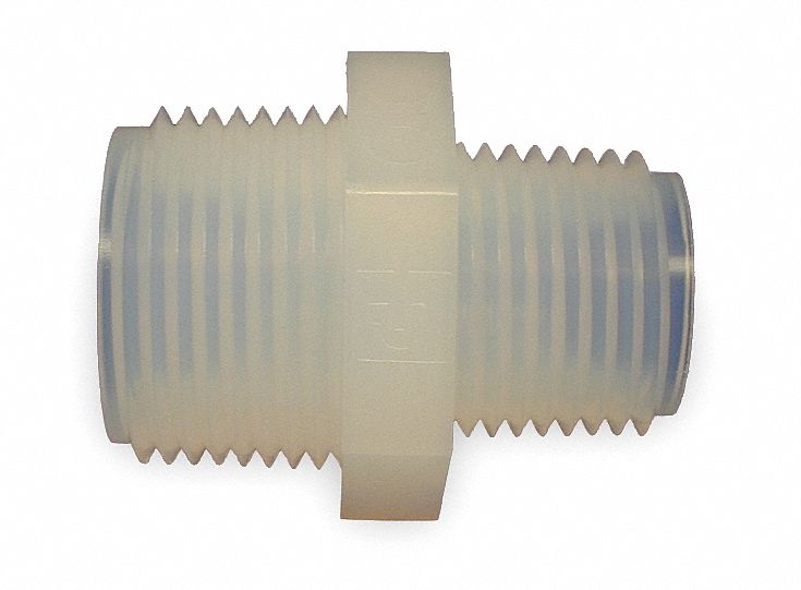 Parker 3 4 X 1 2 Pfa Nipple Reducer With Npt Connection 3tjv7 Pnr 128 P Grainger