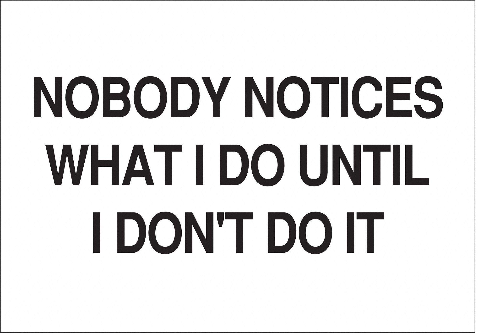 Funny Sign, 7" x 10", Plastic