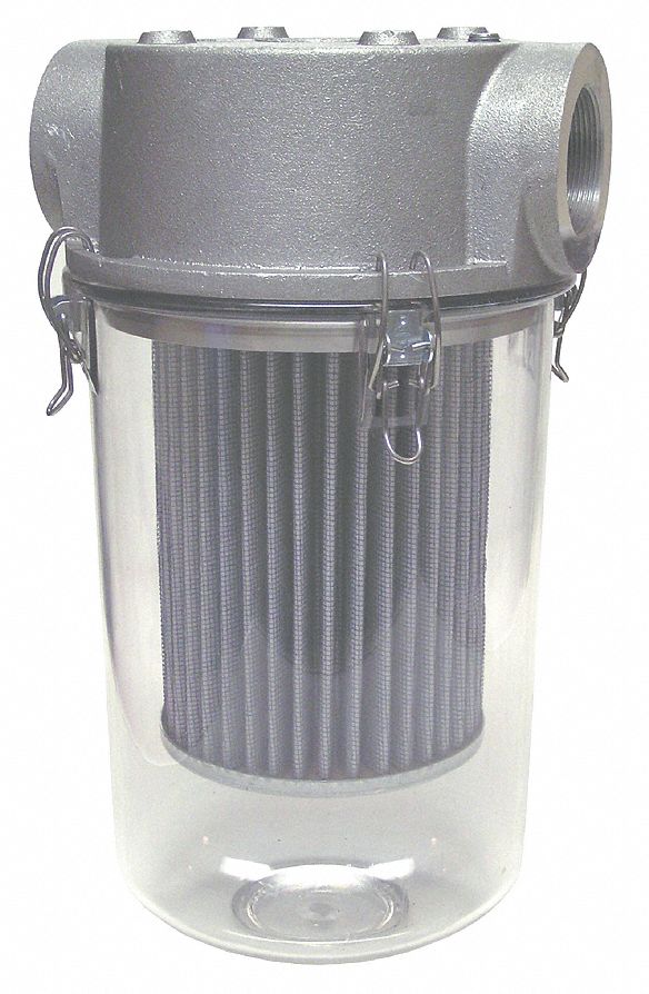 60 SCFM Made in the USA 7 Diameter 13-3/8 Height Solberg ST-897-125C Inlet See Through T Style Vacuum Pump Air Filter 1-1/4 FPT Inlet/Outlet 