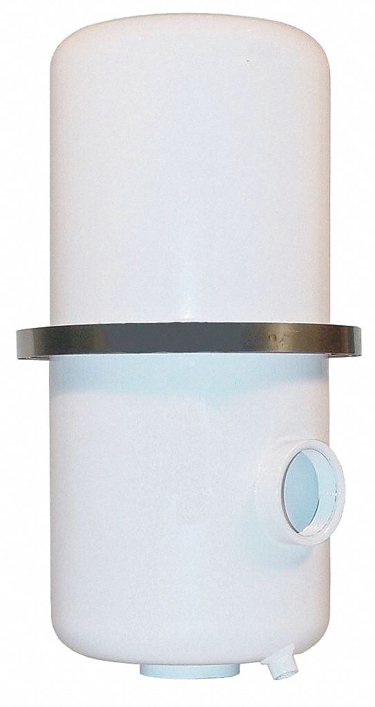 Pneumatic Oil Filter: 0.3 micron Rating, 99.97% Efficiency, 7 5/8 in Outside Dia