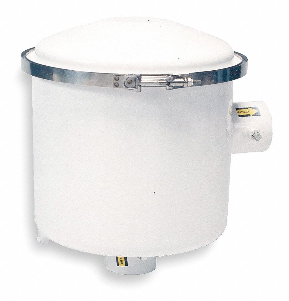 Pneumatic Oil Filter: 0.3 micron Rating, 99.97% Efficiency, 12 in Outside Dia, Carbon Steel