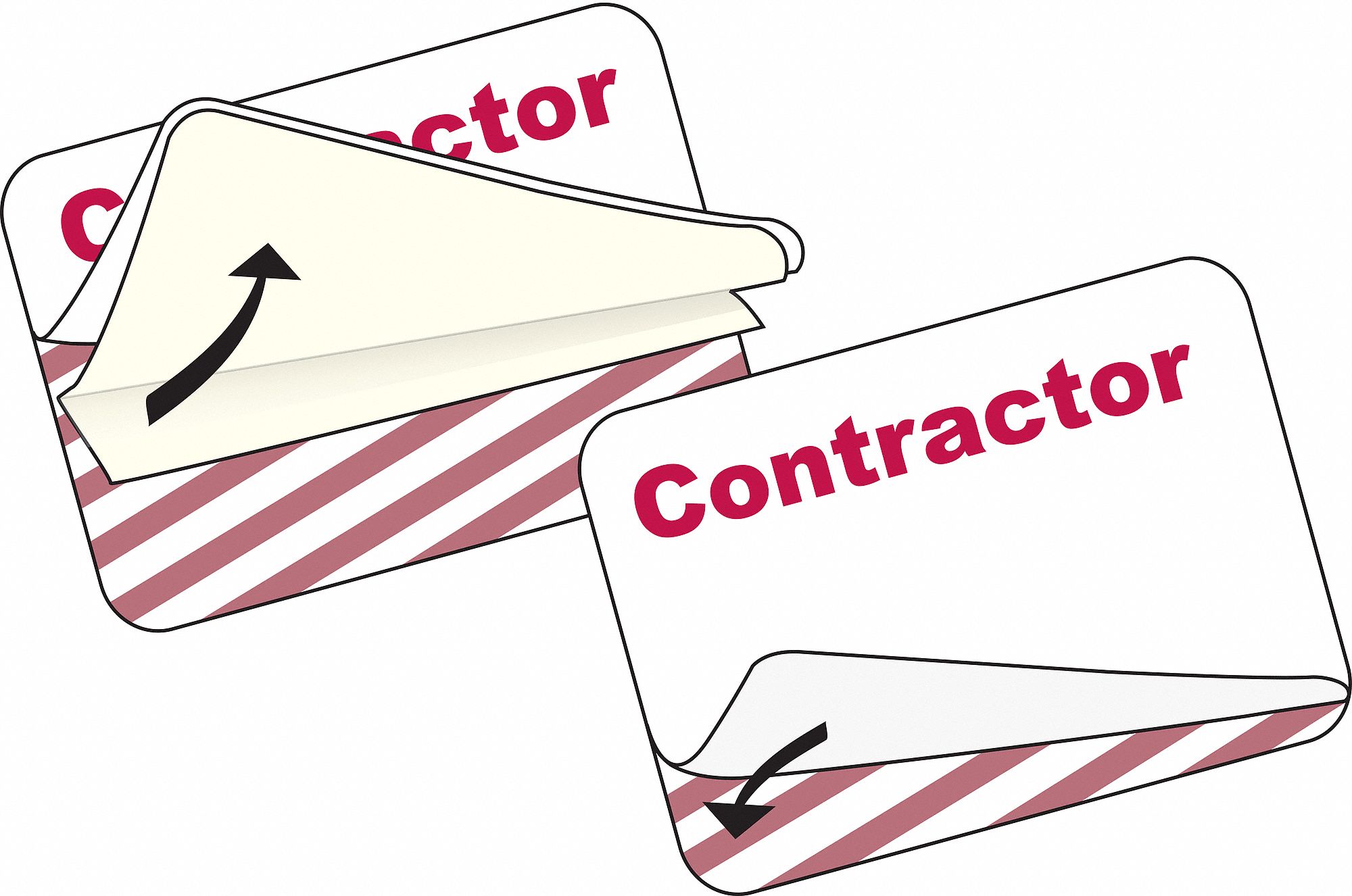 BADGES CONTRACTOR 500/PKG