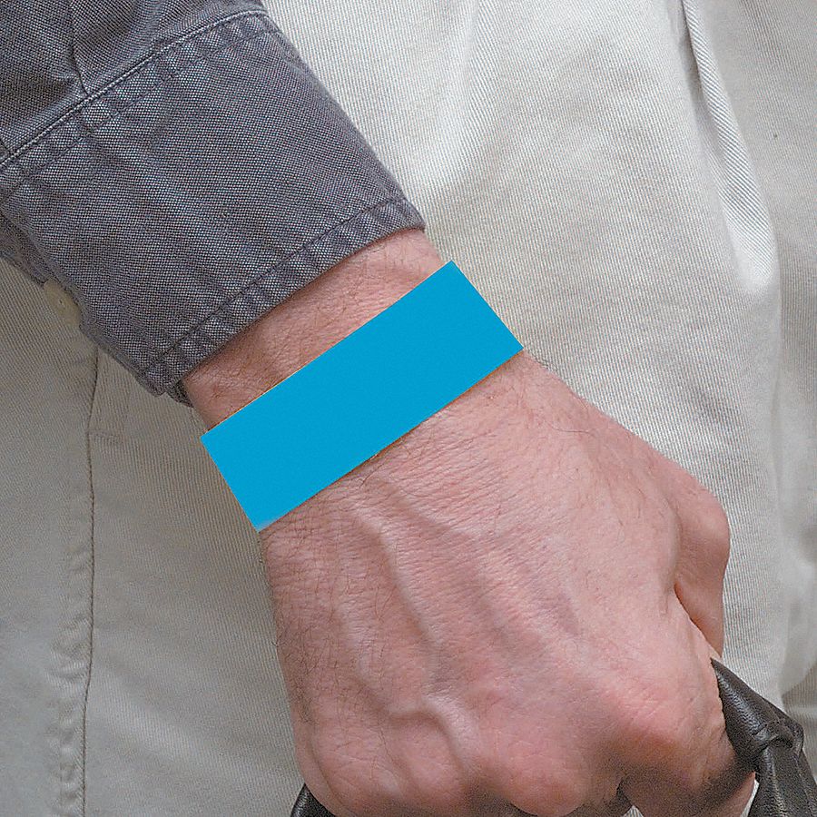 WRISTBAND,BLUE,NUMBERED,PK500