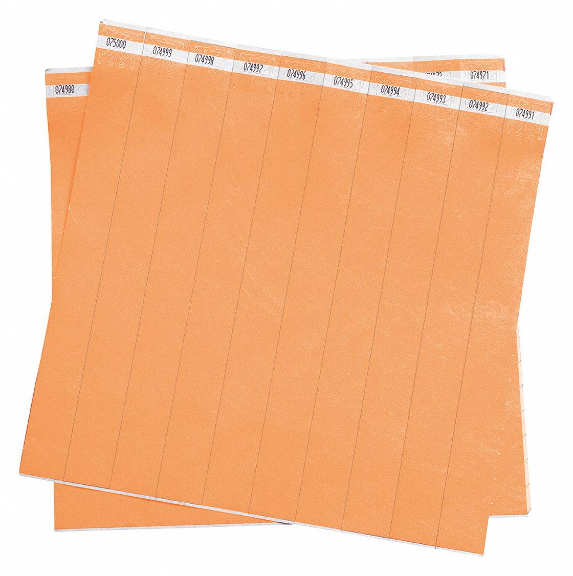 WRISTBAND,ORANGE,NUMBERED,PK500