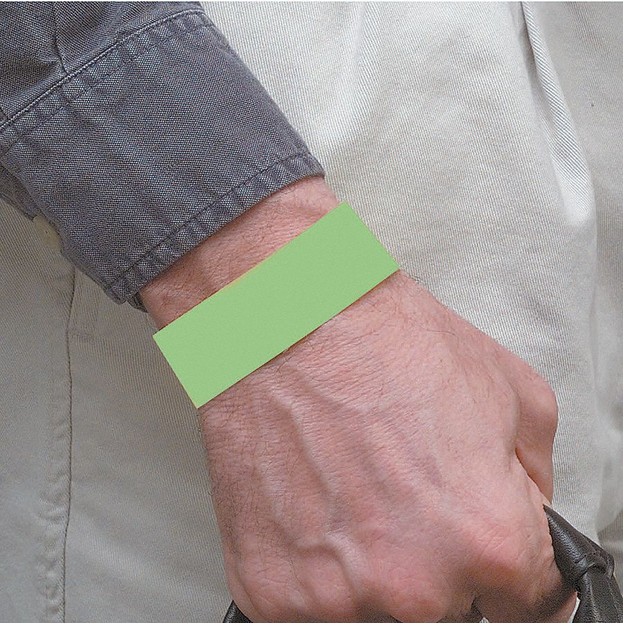 WRISTBAND,GREEN,NUMBERED,PK500