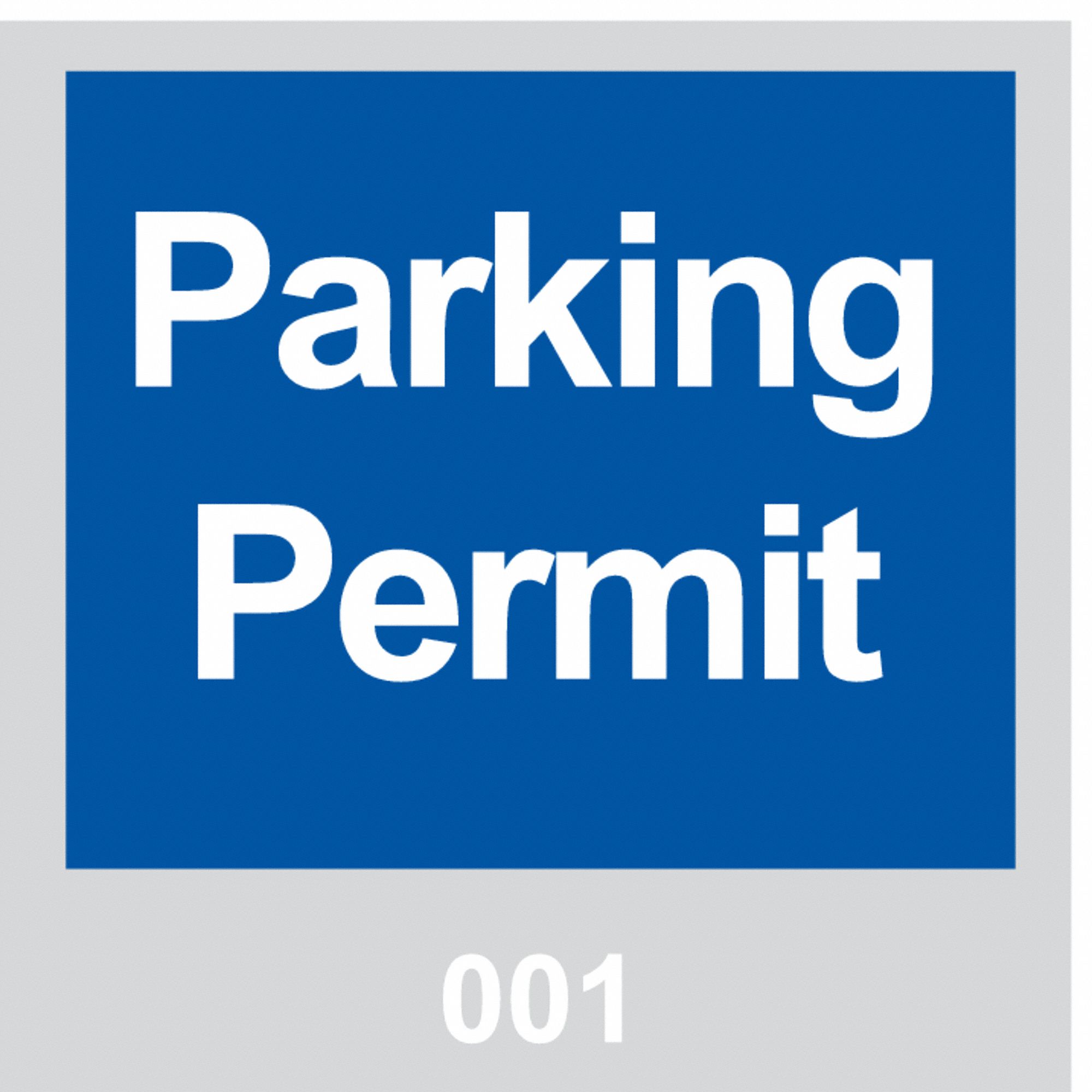 PARKING PERMITS,WINDSHIELD,BLUE,PK100