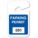 PARKING PERMITS,REARVIEW,001-100,WHT/BLU