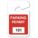 PARKING PERMITS,REARVIEW,101-200,WHT/RED