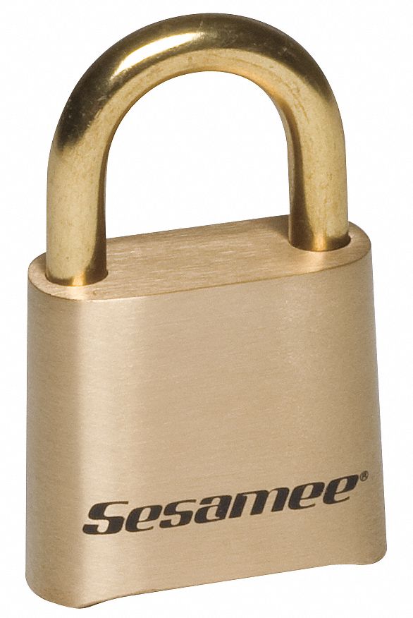 Combination Padlock: Scrolling Combo Padlocks, 1 in to 1 1/2 in, 1/2 in to 1 in, Resettable