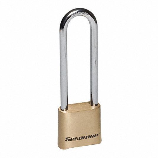 Combination Padlock: Scrolling Combo Padlocks, 2 in to 4 in, 1/2 in to 1 in, Resettable