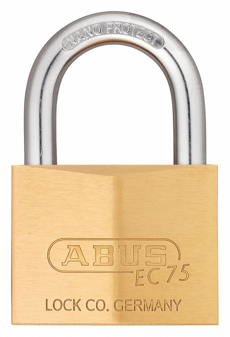 ABUS Keyed Alike, Padlock, Brass, Shackle Type Standard Shackle - 3TMU4 ...