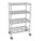 WIRE SHELVING UNIT, 36 IN X 24 IN X 68 IN, DRY, SPLIT SLEEVE, 4 SHELVES, WHITE