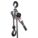 LEVER CHAIN HOIST, HOOK MOUNTED - NO TROLLEY, 6,000 LB LIFTING CAPACITY, 5 FT LIFT L, 3 TON
