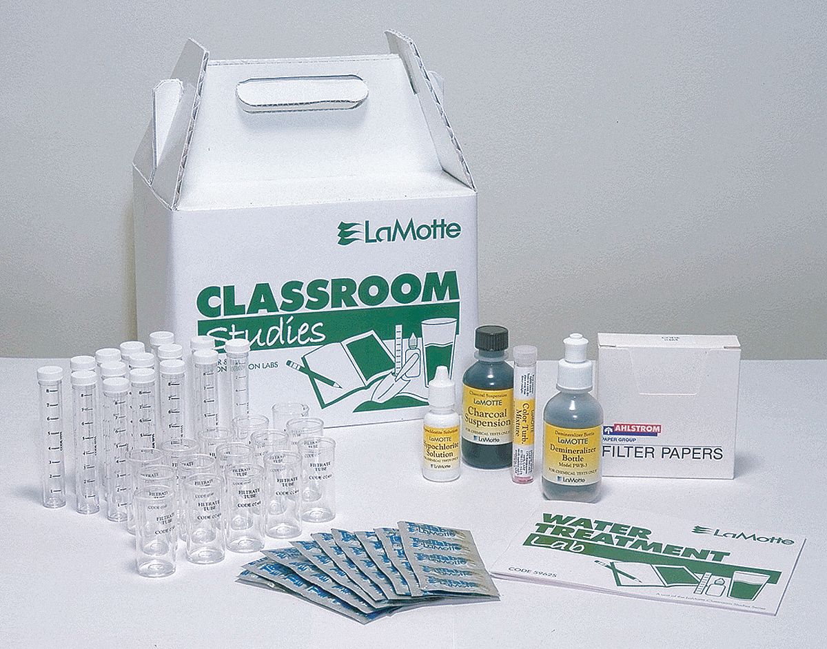 LAMOTTE Water Test Education Kit, Colorimetric Test System, Number of