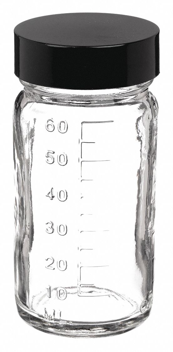 Qorpak Wide Mouth Round Beaker Bottle, Sampling, Glass, 60mL, Clear, 48 PK eBay