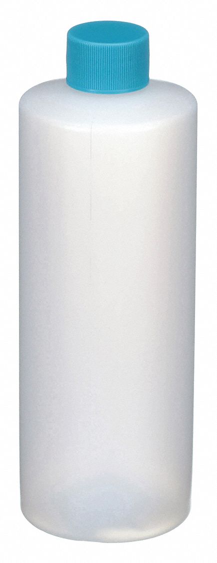 Bottle, 125 mm H, White, 42 mm Dia, PK24