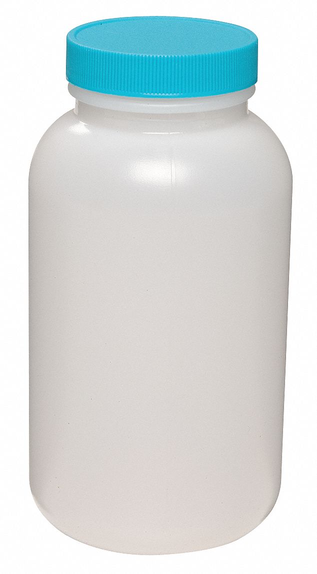 Bottle, 145 mm H, White, 75 mm Dia, PK12