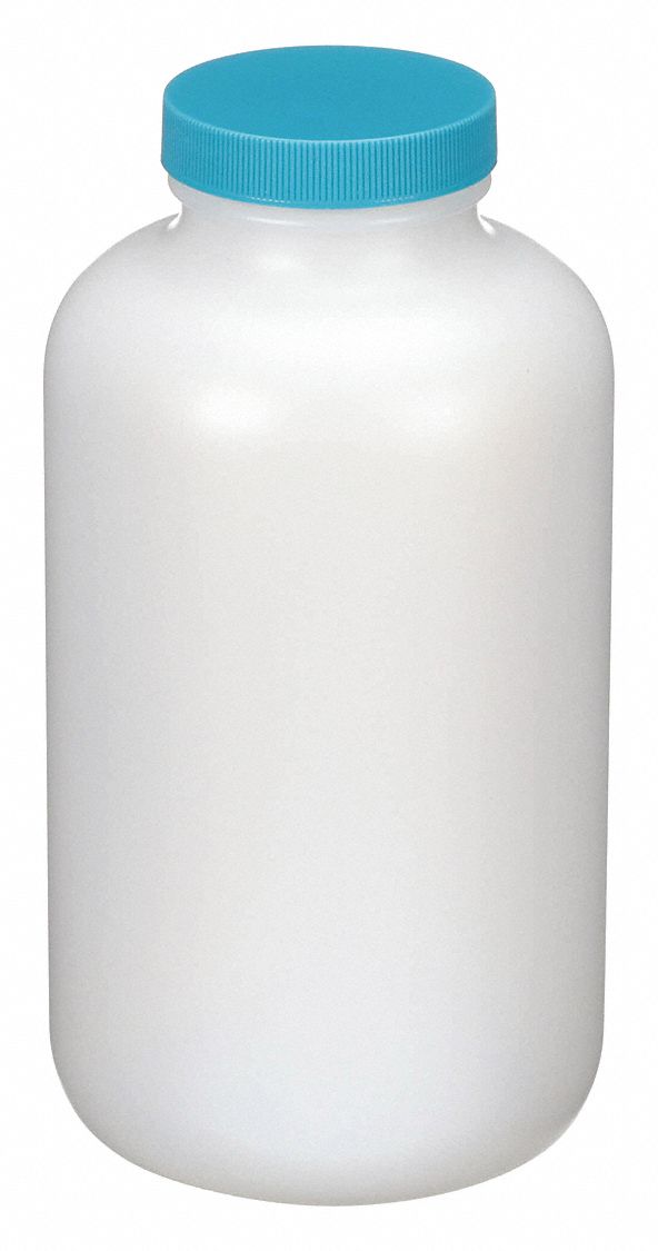 Bottle, 185 mm H, White, 95 mm Dia, PK12