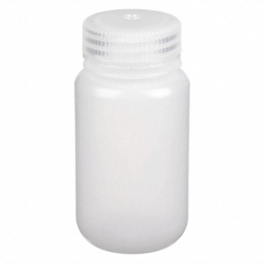 HDPE, 4 fl oz Capacity - oz, Precleaned Bottle - 3TRV9|3TRV9 - Grainger