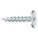 CABINET SCREW, SIZE #10, 1 3/16 IN L, STEEL, ZINC PLATED, FLAT, TORX, 200 PK