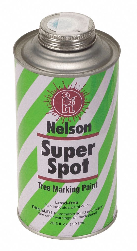Tree Marking Paint: Pour Paint Dispensing, Blue, 1 qt, 1,320 Linear ft/2 in Stripe