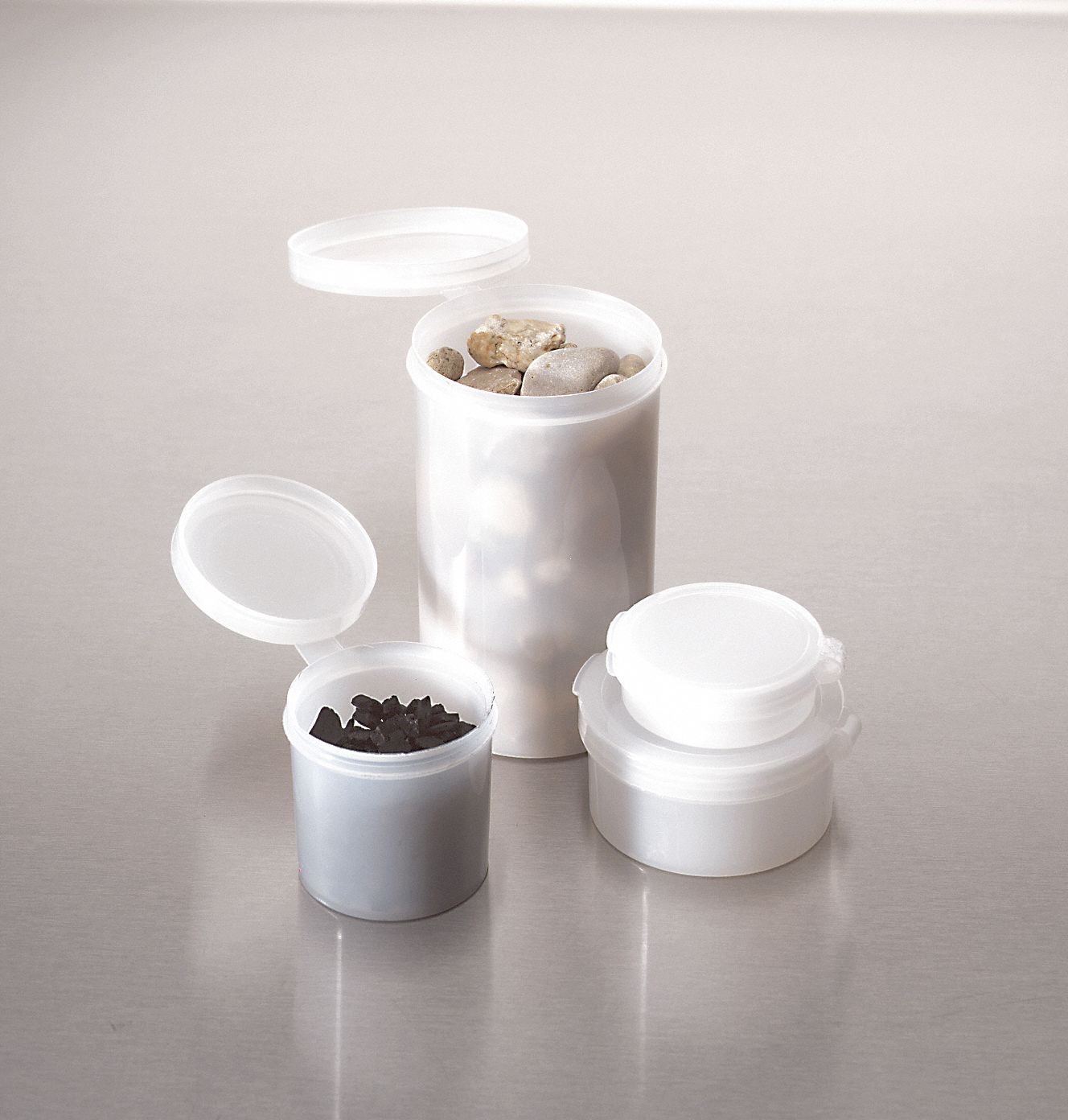 0.25 oz. Sample Container, Wide Mouth, Polyethylene, PK 100