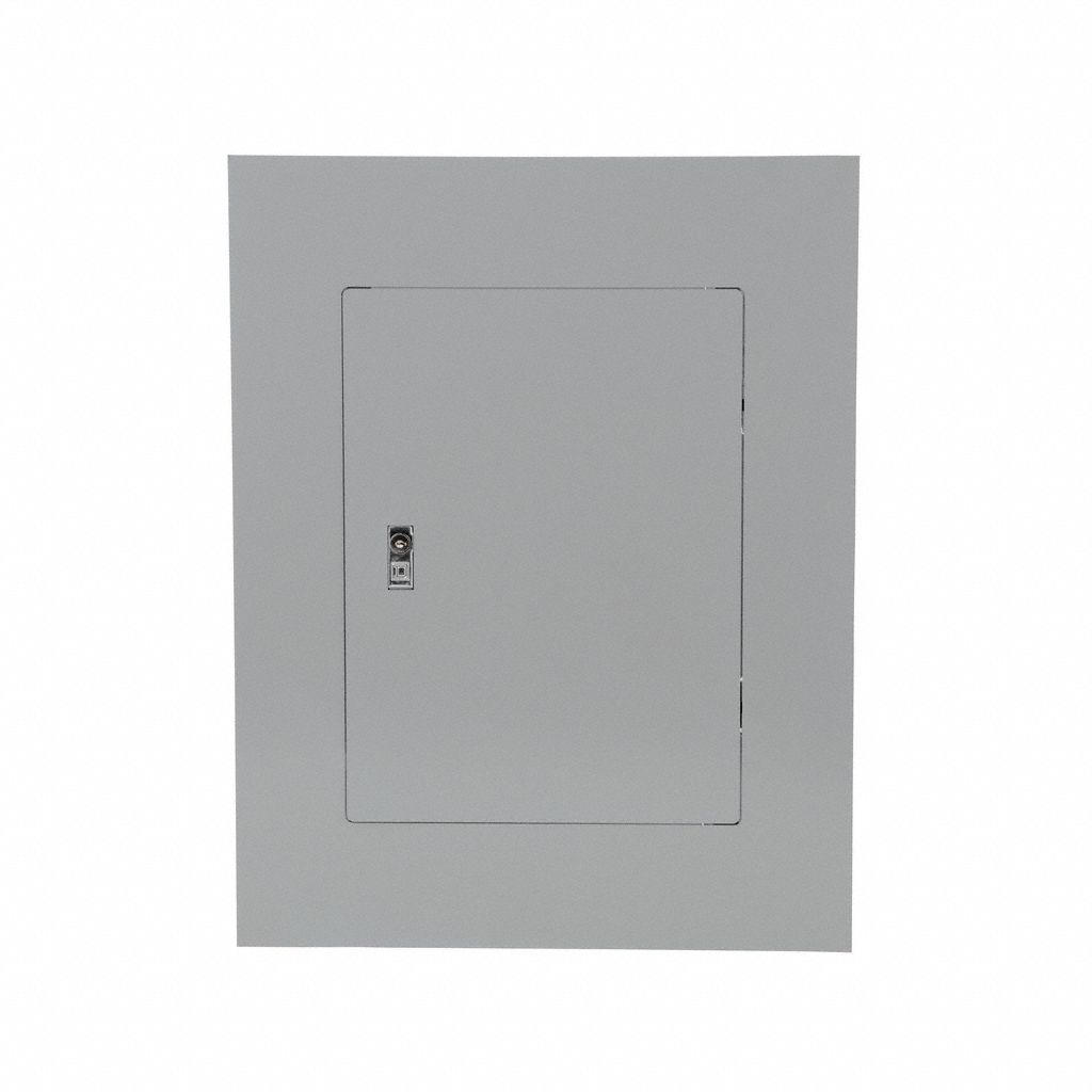 Panelboard Cover: 26 in Lg, 1D687, 1, Door, Non-Vented, 18 Spaces, 125 A Amps, Steel, 20 in Wd