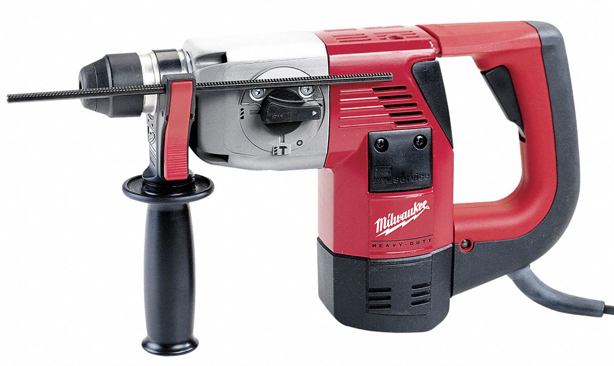 MILWAUKEE SDS Plus Rotary Hammer, 7.4 Amps, 0 to 4200 Blows per Minute