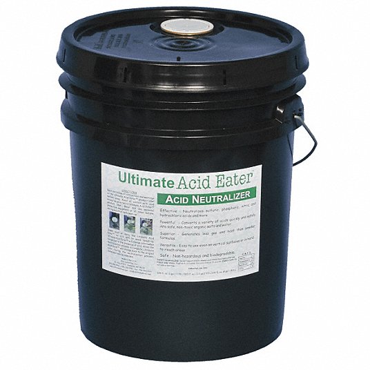 Acid Neutralizer: Acids, 5 Gallon Pail, 5 gal, Red