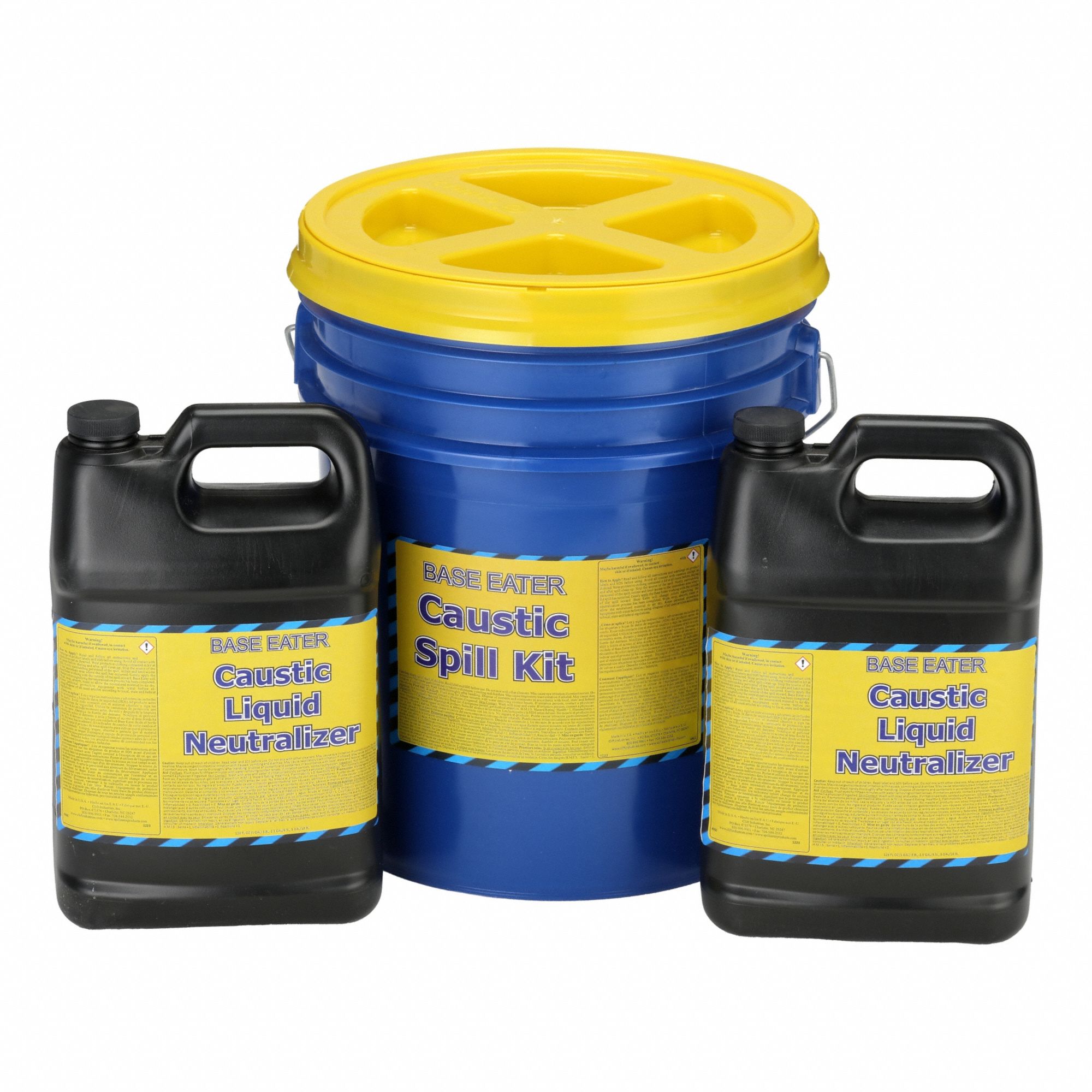 Spill Kit: 2 gal Container Capacity, Bucket, 2 gal Volume Absorbed Per Kit, Instructions