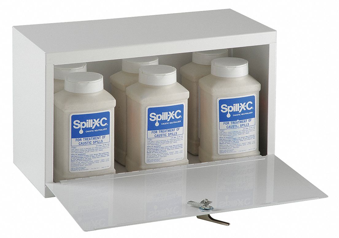 Granular Sorbent: Citric and Fumaric Acid, 3 gal Volume Absorbed per Pkg., 168 lb Wt, Drum