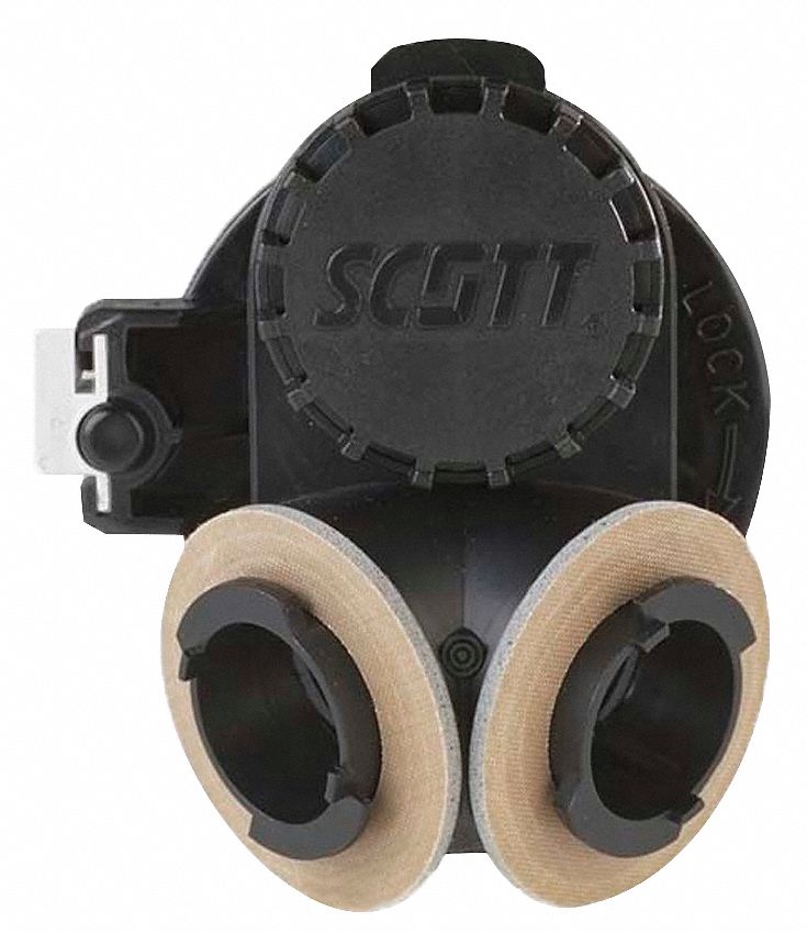 SCOTT SAFETY Twin Cartridge Adapter, For Use With 742 Series Cartridges